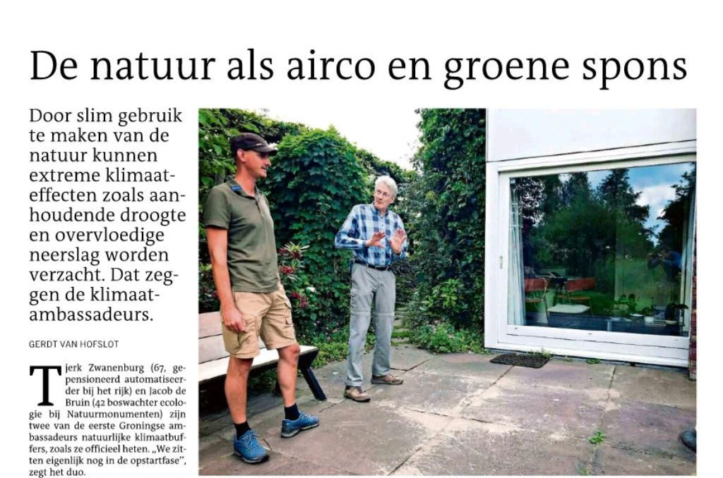 DvhN 23 juni: 'De natuur als airco en groene spons'