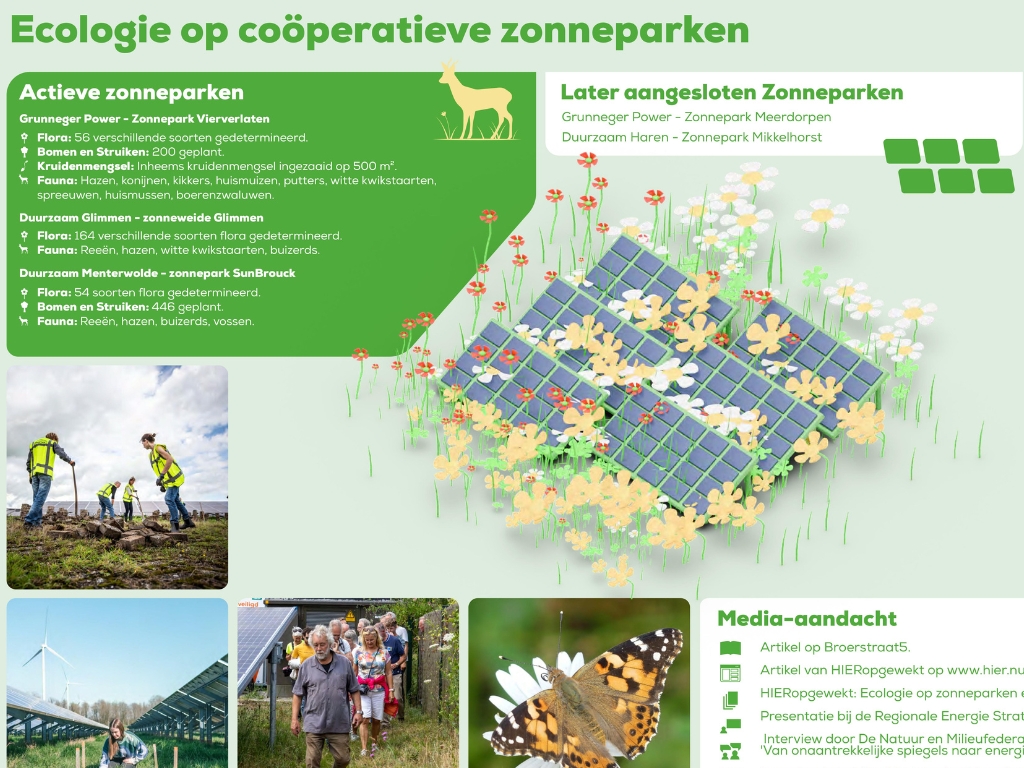 Meer groen op coöperatieve zonneparken