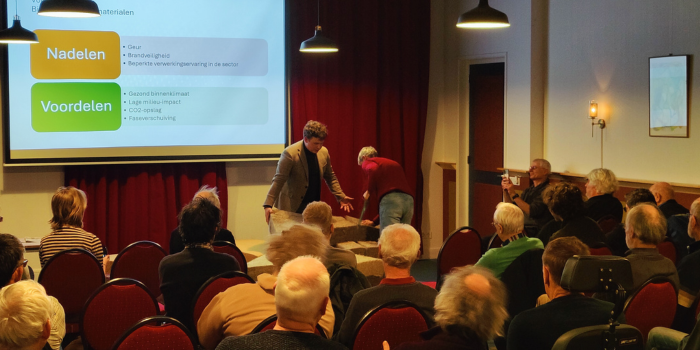 Biobased isoleren tot leven gebracht tijdens interactieve informatieavond